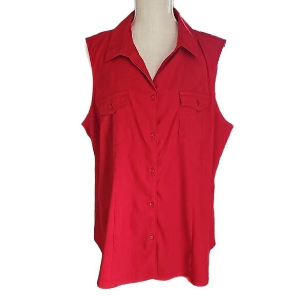 Est.1946 Button Down Tank Top, Blouse Women's 18/20W. - Picture 1 of 7